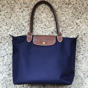 Dark Plum Longchamp Tote